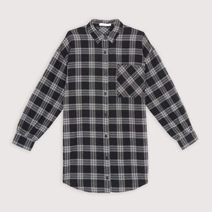 Oak + Fort Plaid Shirt Dress